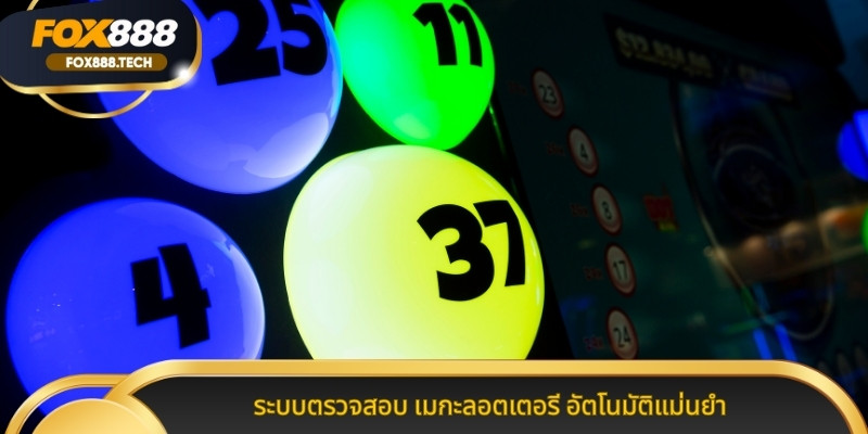 ระบบตรวจสอบ เมกะลอตเตอรี อัตโนมัติแม่นยำ